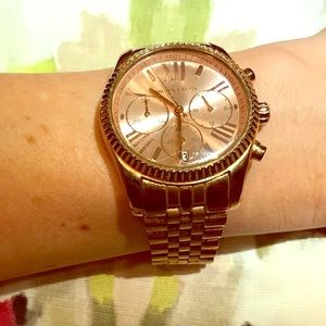 Michael Kors rose gold watch